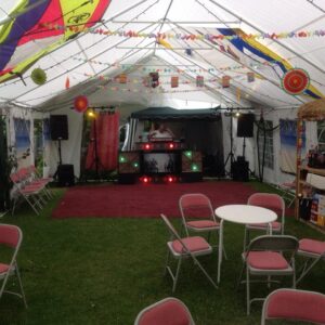 DJ setup in marquee