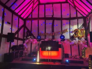 Lights and DJ Set for birthday